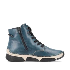 Hot Women'S Corded Boots Cyan Blue Ladies Ankle Boots & Boots