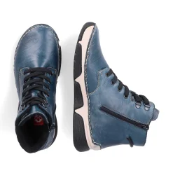 Hot Women'S Corded Boots Cyan Blue Ladies Ankle Boots & Boots