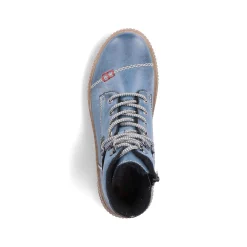 New Women'S Corded Boots Sky Blue Ladies Ankle Boots & Boots