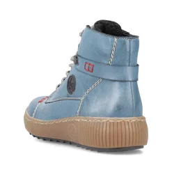 New Women'S Corded Boots Sky Blue Ladies Ankle Boots & Boots