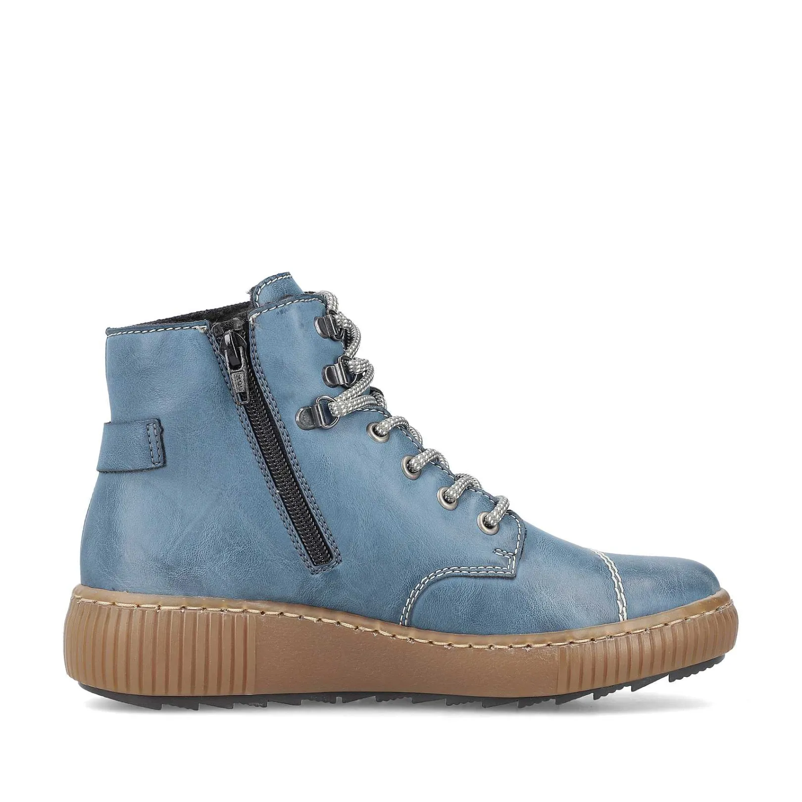 New Women'S Corded Boots Sky Blue Ladies Ankle Boots & Boots