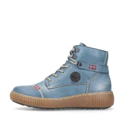 New Women'S Corded Boots Sky Blue Ladies Ankle Boots & Boots