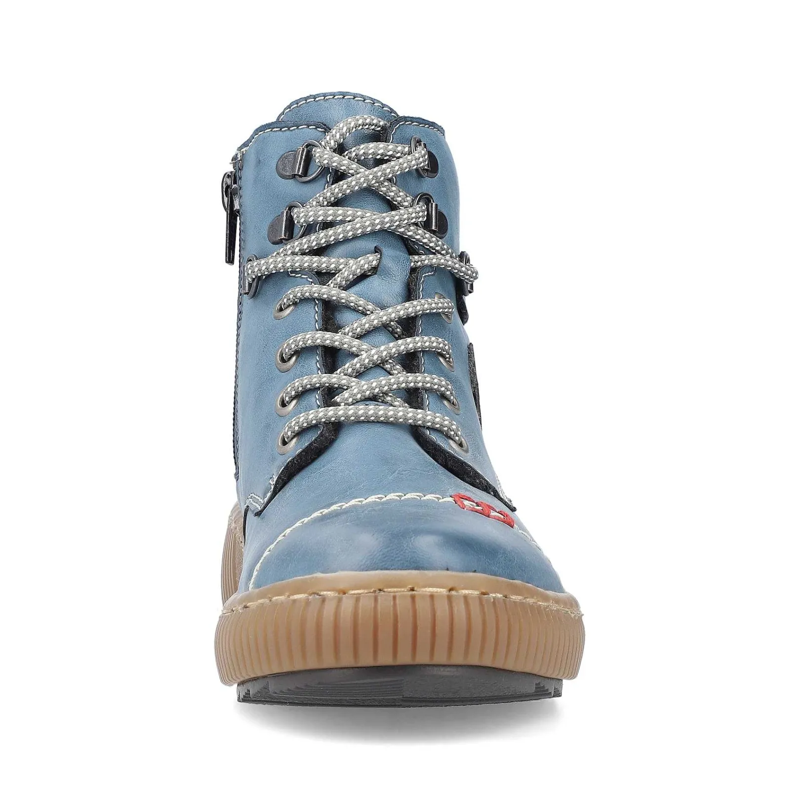 New Women'S Corded Boots Sky Blue Ladies Ankle Boots & Boots