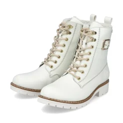 Hot Women'S Corded Boots Pure White Ladies Ankle Boots & Boots
