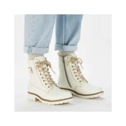 Hot Women'S Corded Boots Pure White Ladies Ankle Boots & Boots