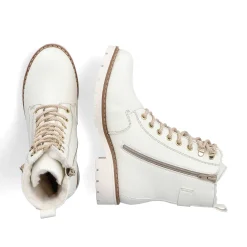 Hot Women'S Corded Boots Pure White Ladies Ankle Boots & Boots