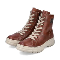 New Women'S Corded Boots Chestnut Brown Ladies Ankle Boots & Boots