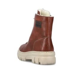 New Women'S Corded Boots Chestnut Brown Ladies Ankle Boots & Boots