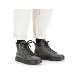 New Women'S Corded Boots Anthracite Ladies Ankle Boots & Boots