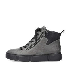 New Women'S Corded Boots Anthracite Ladies Ankle Boots & Boots