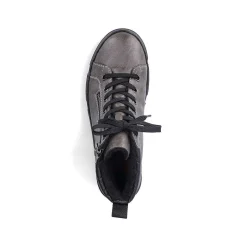 New Women'S Corded Boots Anthracite Ladies Ankle Boots & Boots