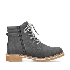Women'S Corded Boots Granite Gray Ladies Ankle Boots & Boots