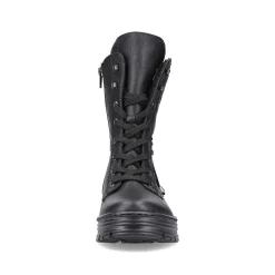 Online Women'S Corded Boots Deep Black Ladies Ankle Boots & Boots