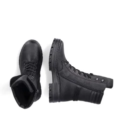 Online Women'S Corded Boots Deep Black Ladies Ankle Boots & Boots