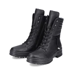 Online Women'S Corded Boots Deep Black Ladies Ankle Boots & Boots