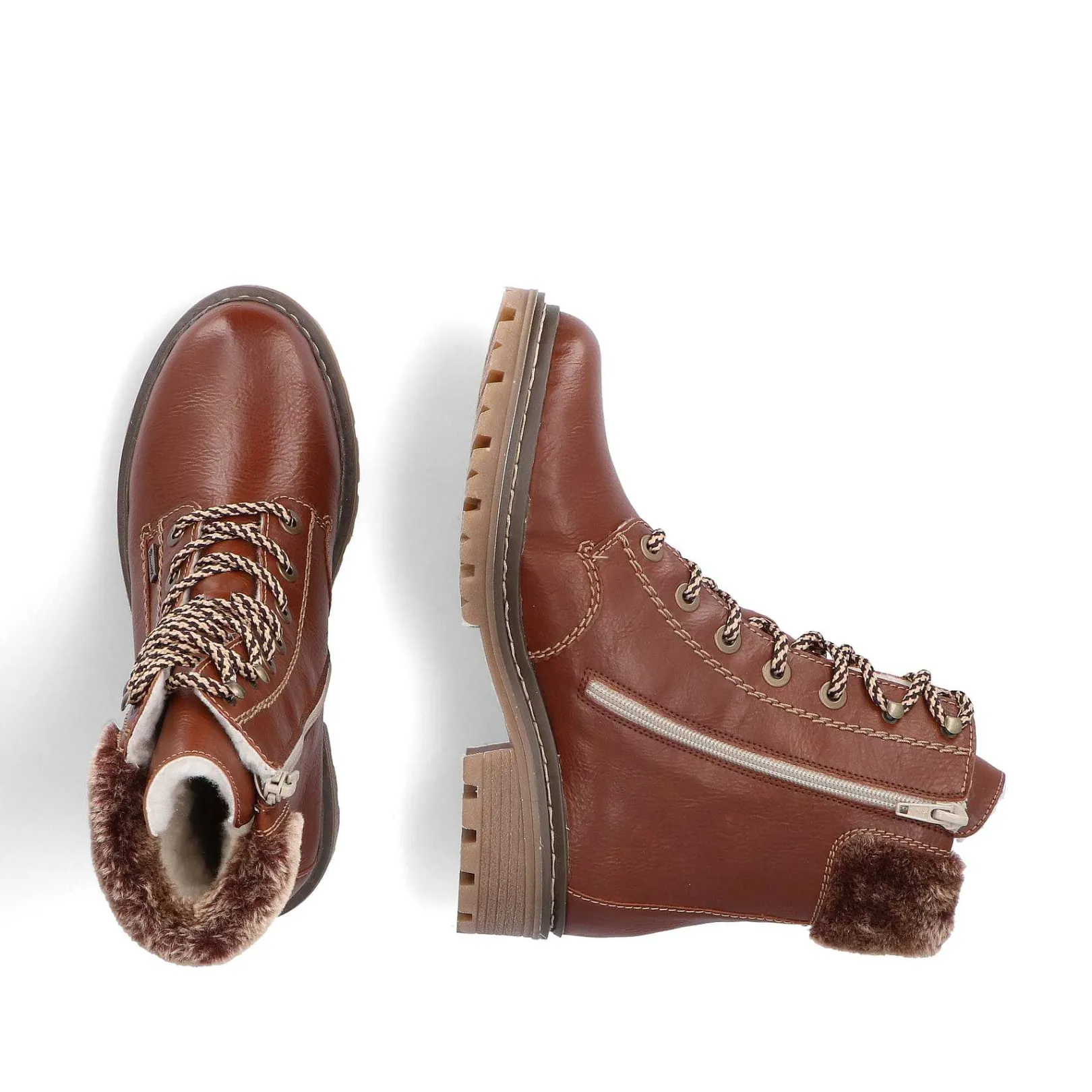 Women'S Corded Boots Fox Brown Ladies Ankle Boots & Boots