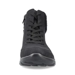 Clearance Women'S Corded Boots Deep Black Ladies Ankle Boots & Boots