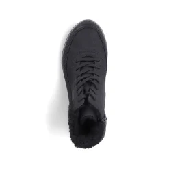 Clearance Women'S Corded Boots Deep Black Ladies Ankle Boots & Boots