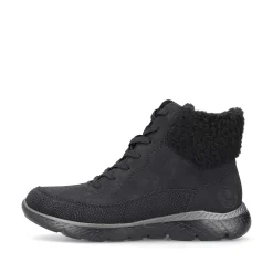 Clearance Women'S Corded Boots Deep Black Ladies Ankle Boots & Boots