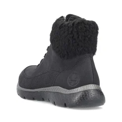 Clearance Women'S Corded Boots Deep Black Ladies Ankle Boots & Boots