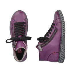 Online Women'S Corded Boots Aubergine-Black Ladies Ankle Boots & Boots