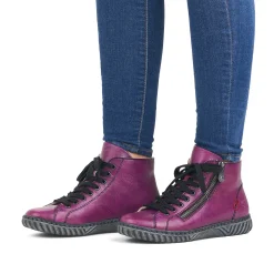 Online Women'S Corded Boots Aubergine-Black Ladies Ankle Boots & Boots