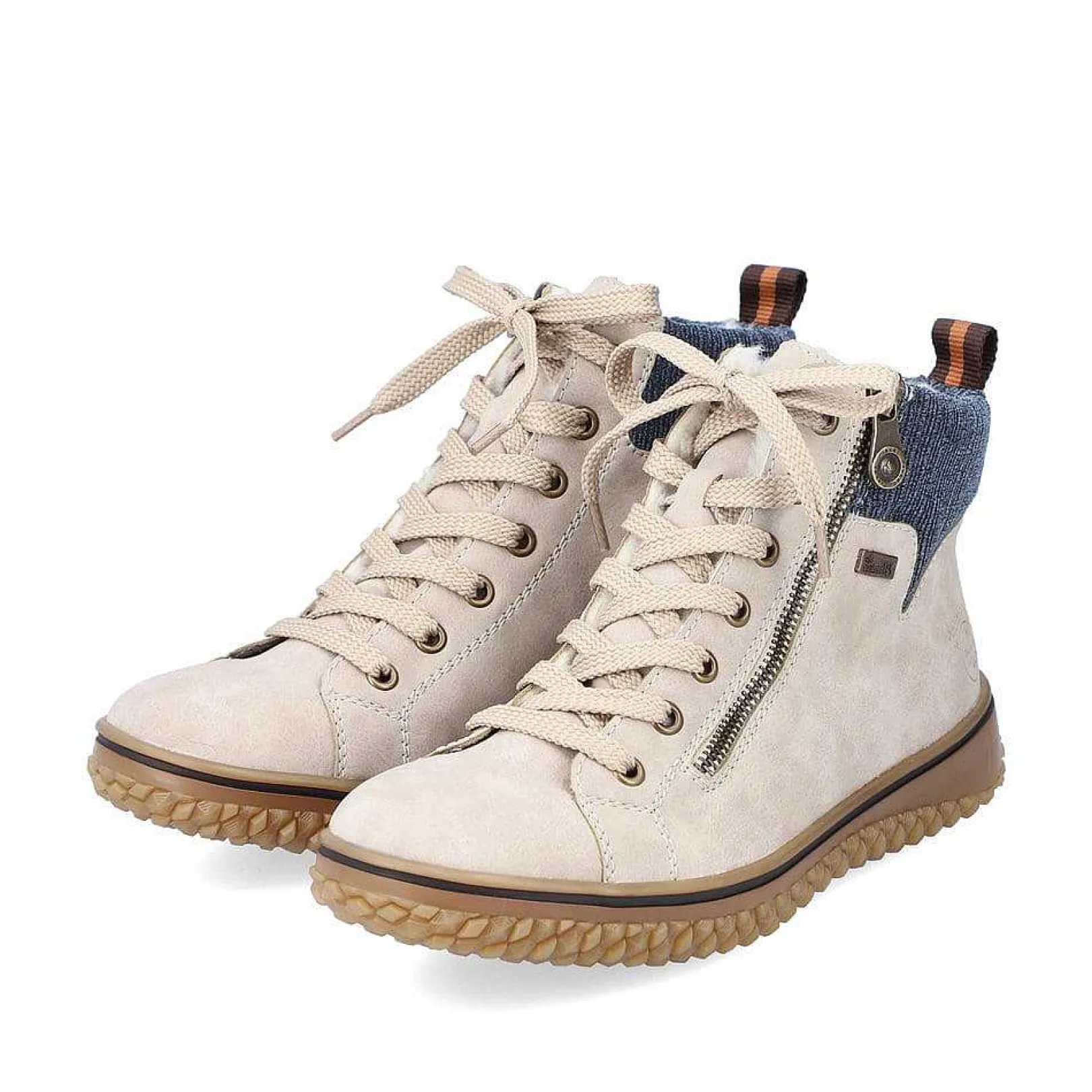 Hot Women'S Corded Boots Light Beige Ladies Ankle Boots & Boots