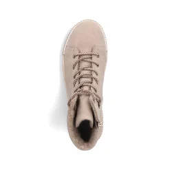 Clearance Women'S Corded Boots Cream Beige Ladies Ankle Boots & Boots