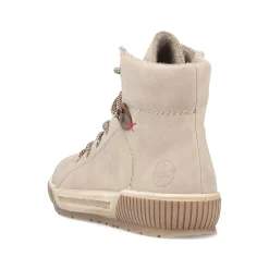 Clearance Women'S Corded Boots Cream Beige Ladies Ankle Boots & Boots