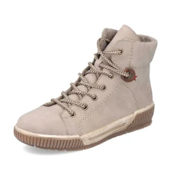 Clearance Women'S Corded Boots Cream Beige Ladies Ankle Boots & Boots