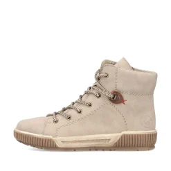 Clearance Women'S Corded Boots Cream Beige Ladies Ankle Boots & Boots