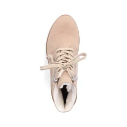 Sale Women'S Corded Boots Cream Beige Ladies Ankle Boots & Boots