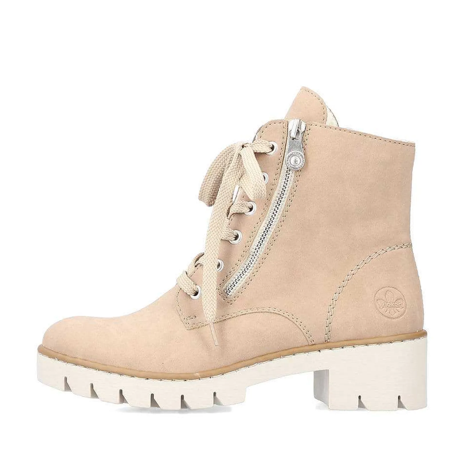 Sale Women'S Corded Boots Cream Beige Ladies Ankle Boots & Boots