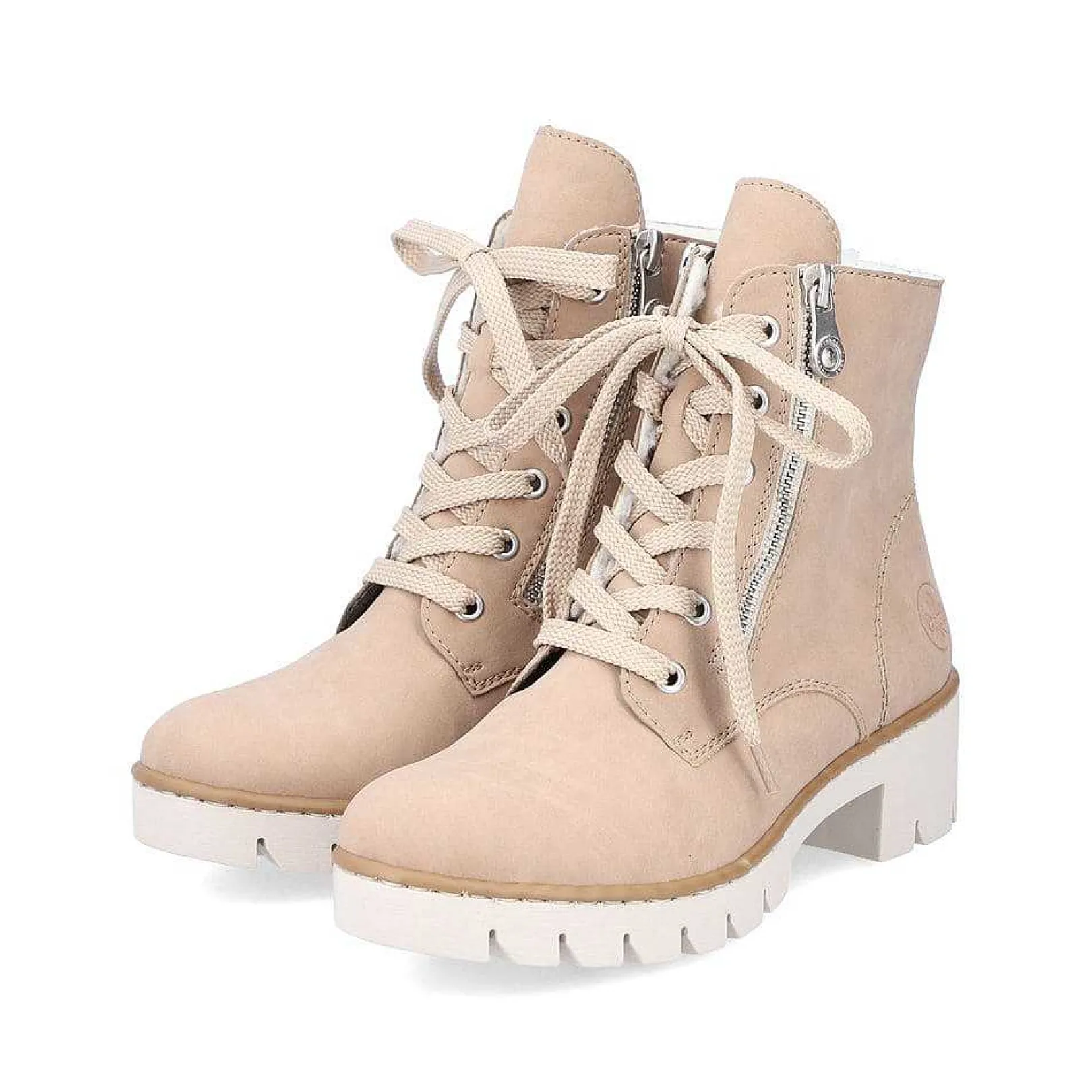 Sale Women'S Corded Boots Cream Beige Ladies Ankle Boots & Boots