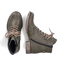 Sale Women'S Corded Boots Olive Green Ladies Ankle Boots & Boots