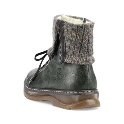 New Women'S Corded Boots In Green Grey Ladies Ankle Boots & Boots