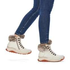 Discount Women'S Corded Boots Frost White Ladies Ankle Boots & Boots