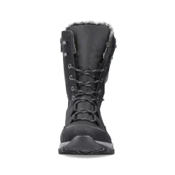 Discount Women'S Corded Boots Deep Black Ladies Ankle Boots & Boots