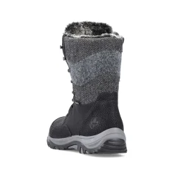 Discount Women'S Corded Boots Deep Black Ladies Ankle Boots & Boots