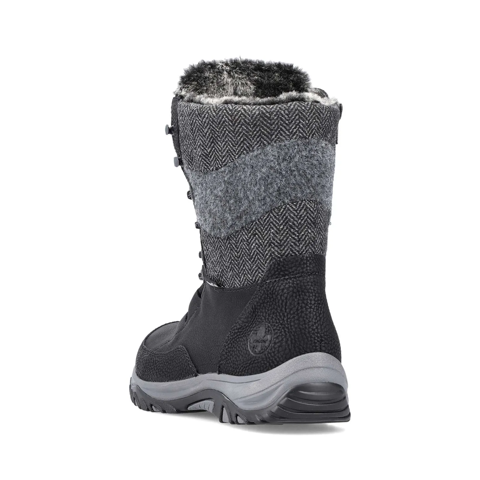 Discount Women'S Corded Boots Deep Black Ladies Ankle Boots & Boots