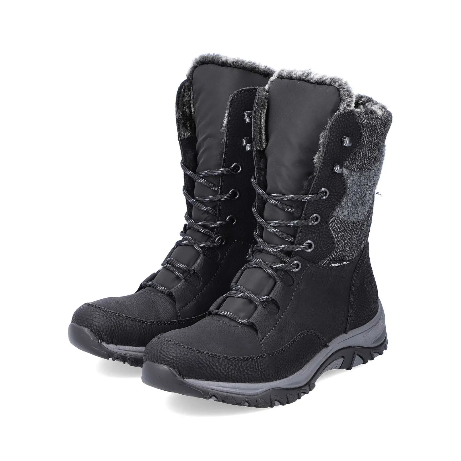 Discount Women'S Corded Boots Deep Black Ladies Ankle Boots & Boots
