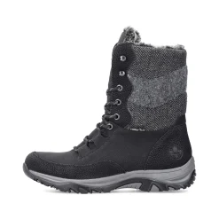 Discount Women'S Corded Boots Deep Black Ladies Ankle Boots & Boots