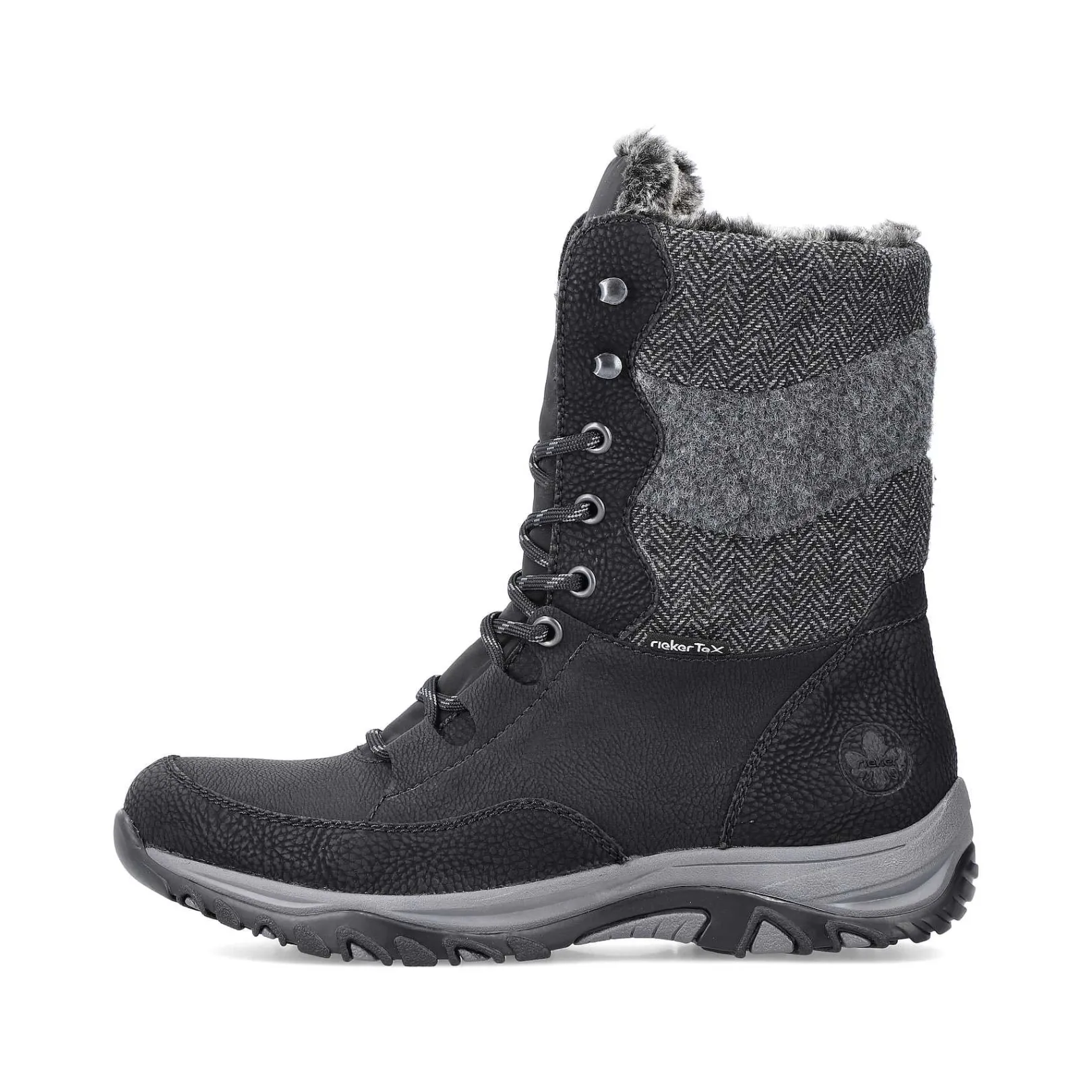 Discount Women'S Corded Boots Deep Black Ladies Ankle Boots & Boots