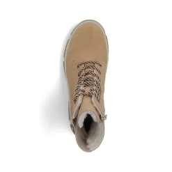 Women'S Corded Boots Camel Brown Ladies Ankle Boots & Boots