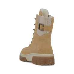 Women'S Corded Boots Camel Brown Ladies Ankle Boots & Boots