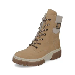 Women'S Corded Boots Camel Brown Ladies Ankle Boots & Boots