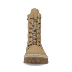 Women'S Corded Boots Camel Brown Ladies Ankle Boots & Boots