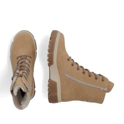 Women'S Corded Boots Camel Brown Ladies Ankle Boots & Boots