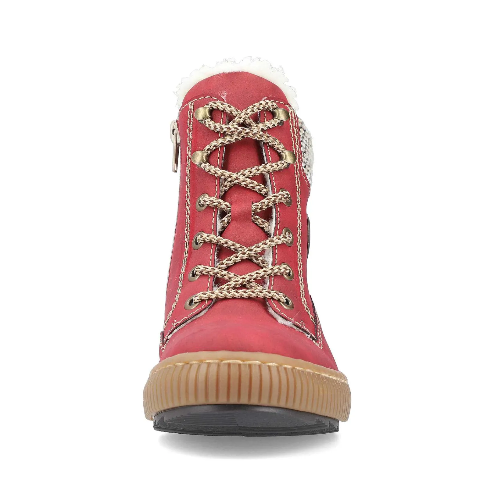Hot Women'S Corded Boots Fire Red Ladies Ankle Boots & Boots