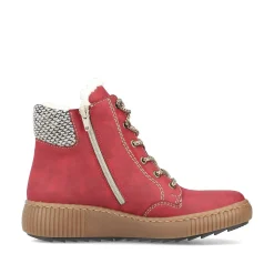 Hot Women'S Corded Boots Fire Red Ladies Ankle Boots & Boots